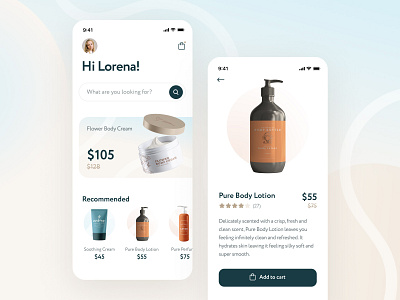 Beauty Store App Concept