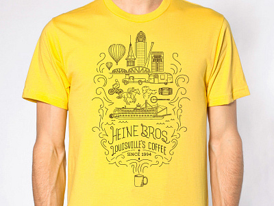 Heine Brothers' Shirt coffee heine brothers illustration kentucky lettering louisville shirt