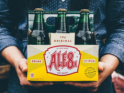 Ale-8-One Core Packaging 6 pack ale 8 one beverage bottle ginger ale package design packaging pop soda vintage