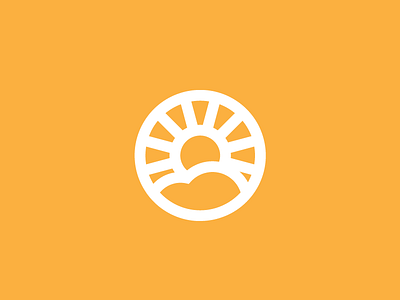 Unused Sun Mark cloud logo mark seal stamp sun
