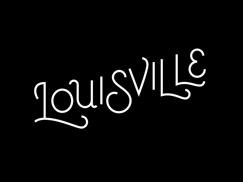 Louisville Type after effects animated gif hand type kentucky louisville monoweight script type typography