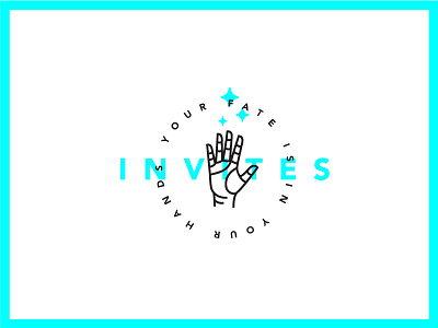 5 Invites 5 dribbble invites fate hand illustration invites stars