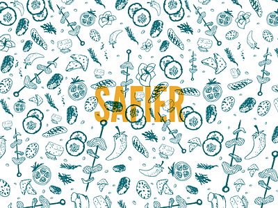 Safier branding deli fieldtrip food illustration mediterranean moroccan safier