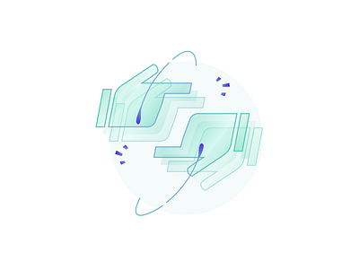 Cooperation icon illustration ui