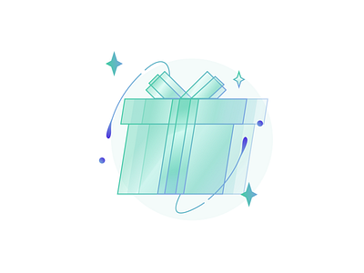 Gift icon illustration ui