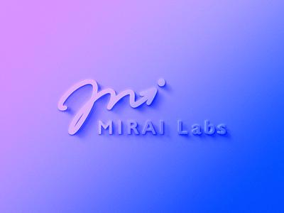 MIRAI labs logo design graphic logo logomark logotype