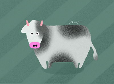 cow cow illustration procreate