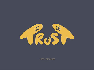 Trust design graphic graphic design illustration procreate typography