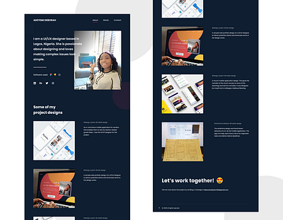 Website design design figmadesign portfolio portfolio design website design