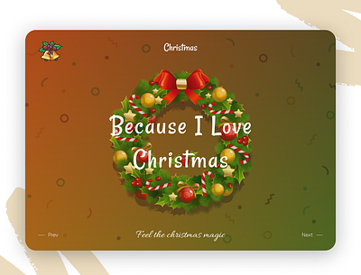 Christmas Page Design christmas christmas design design figmadesign landing page seasons greetings ui