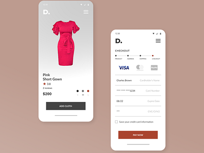 Day 2 UI challenge - credit card checkout