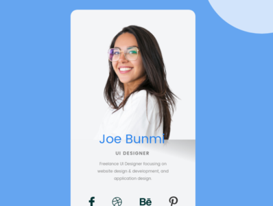 User Profile Design by Adeyemi Deborah on Dribbble