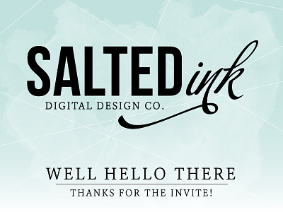 Salted Ink in the house! brand branding debut design logo new wilmington