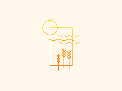 National Agriculture Day agriculture illustration sky sun waves wheat