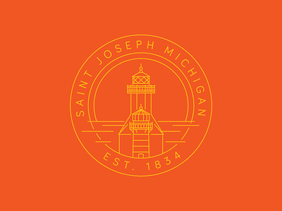 Saint Joseph Lighthouse emblem lighthouse mi michigan saint joseph