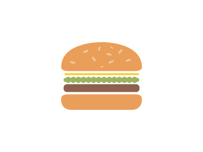 Cheeseburger cheeseburger food icon illustration