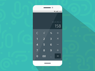 DailyUI Day 004 app calculator dailyui design design illustration flat illustration illustration design ui ux vector