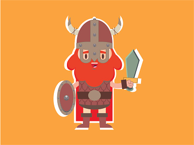 Viking man character character design design design illustration flat icon illustration illustration design vector vikings