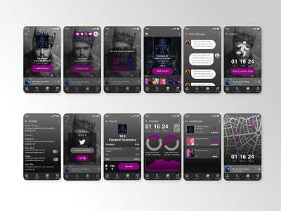 Music Social Network for Daily UI Challenge app branding dailyui design icon illustration design ui ux vector
