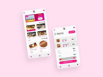 Sweet delivery app app branding de design f graphic design illustration illustration design typography ui vector
