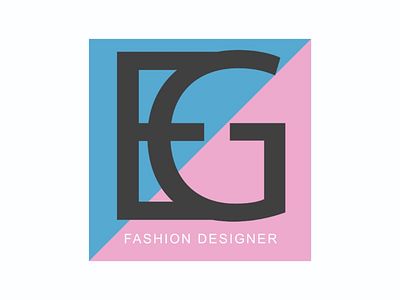 EG Fashion Designer logo illustration design