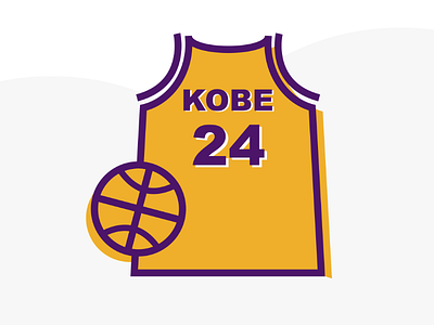 KOBE illustration design vector icon