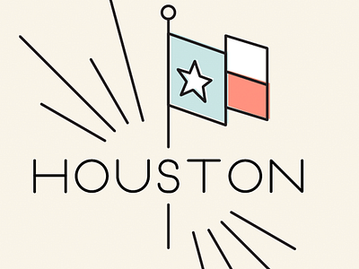 Houston houston illustration offset texas typography
