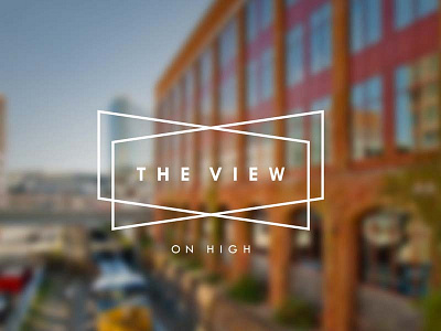 The View Logo columbus logo ohio perspective type