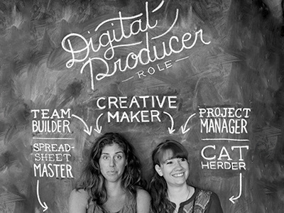 Digital Producer Role chalk lettering photography social media