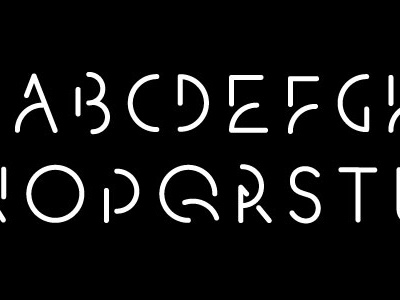 Idea Foundry custom type art deco custom type font geometric lettering rejected logo simple