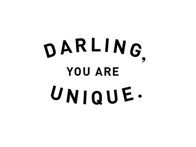 Darling darling din type unique