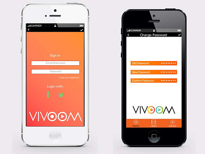 Vi.voom Account Screens