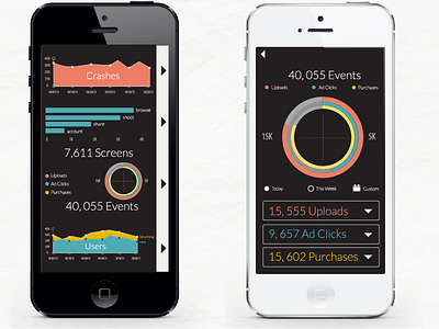 Crash dashboard data information visualization ipad mobile