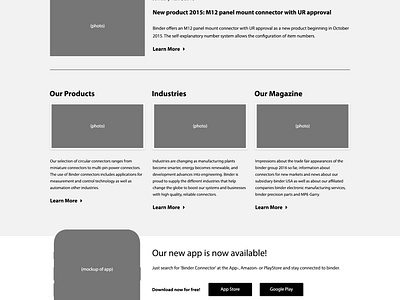 Binder — Home Page Wireframe by Nathan Winter on Dribbble