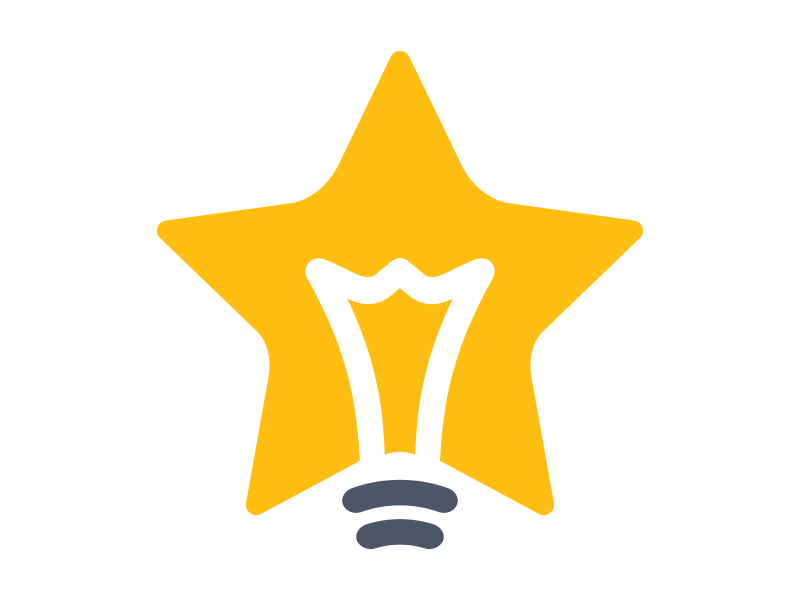 CJSF — Logo Concept shape filament lightbulb light bulb star yellow concept logo
