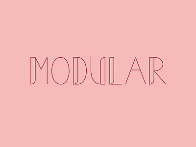 Modular font concept modular type typography