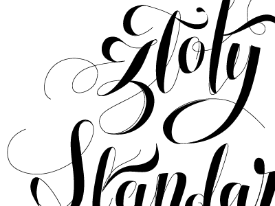 zloty standard lettering