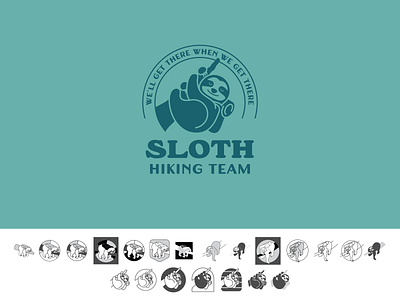 Sloth Tee animal apparel backpack camping clothing creature cute hike illustration lazy shirt sketch sloth t shirt tee top travel trip vector