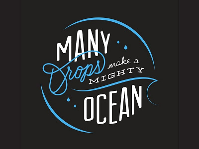 Many Drops Apparel Concept drops humanitarian let them lol typography water