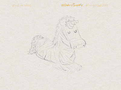 FF2022 | Day 18 - {Uni} Corn Doll Sketch book children corn cute doll husk illustration kid lit sketch unicorn weird