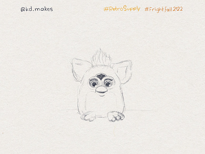 FF2022 | Day 24 - Demon Sketch creepy cute demon furby halloween illustration scary sketcy weird