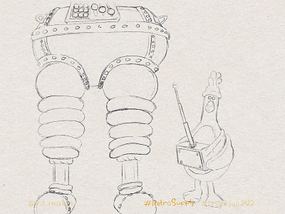 FF2022 | Day 31 - Costume Sketch aardman animation chicken children costume cute feathers fun gromit halloween illustration kit mcgraw penguin silly sketch trousers wallace wrong