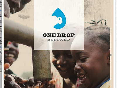 One Drop Buffalo Booklet book booklet branding buffalo ny clean water drop fundraising nonprofit one print