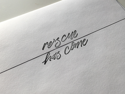 Rescue Has Come Stamp II charity clean water education empowerment envelope fundraising hand drawn type hope let them lol nonprofit rescue stamp typography wood
