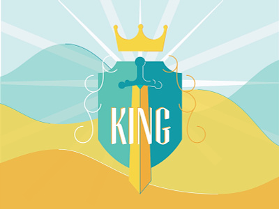 Beginnings Cont'd book character childrens country crown illustration king kingdom story sword wip