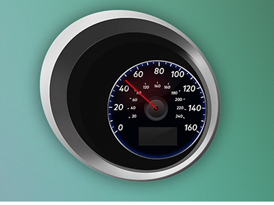 Speed meter blue car design flat grey interface psd speed user