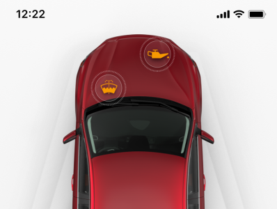 Car management system car futuristic red redesign redesign concept