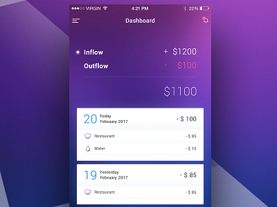 Swift Management - Money budget app financial management money purple