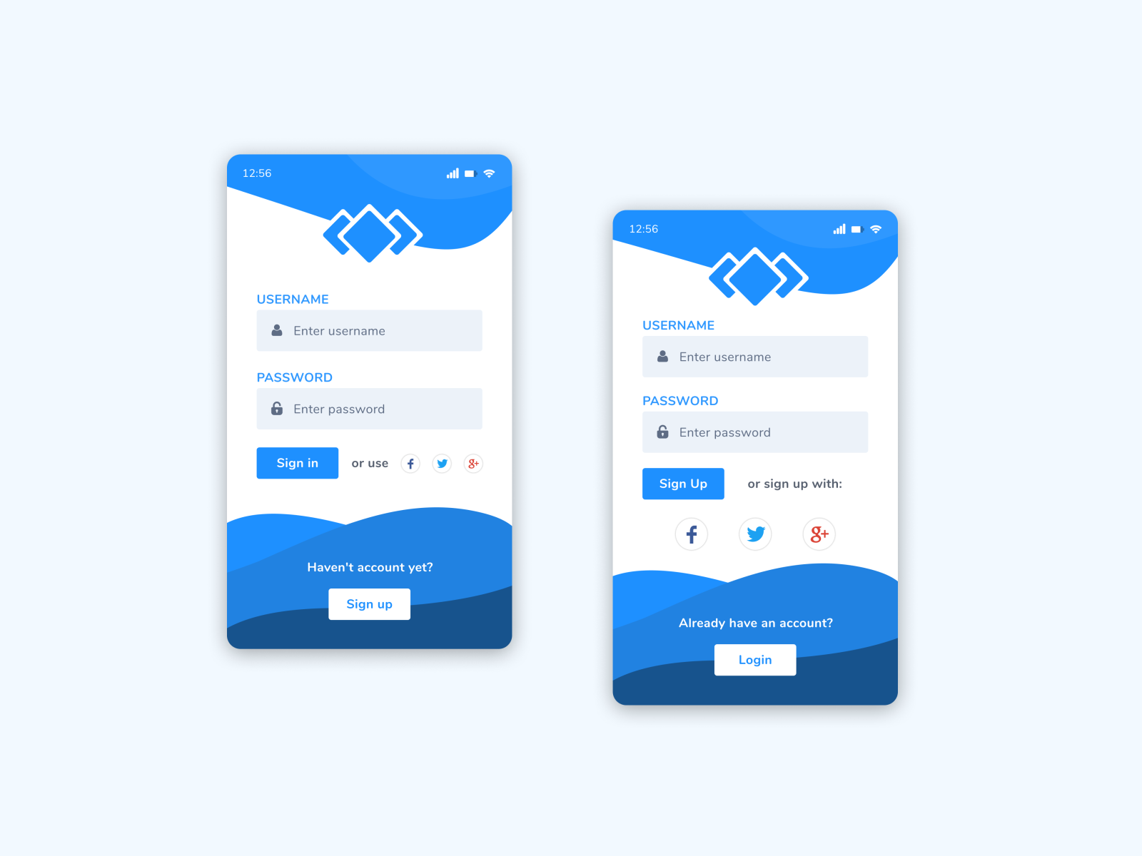 Sign In/Sign Up Form by Michał Roj on Dribbble