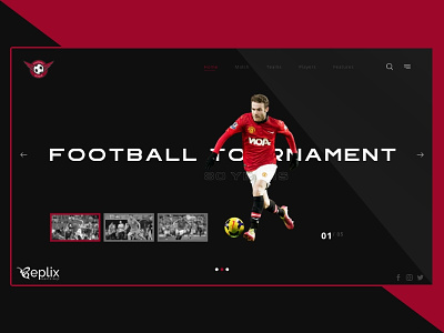 Football Tournament Landing Page | Web Design | Sports
